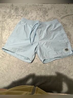 Vans Men's off the wall range volleyball shorts  Pale Blue Elastic Waist  Shorts